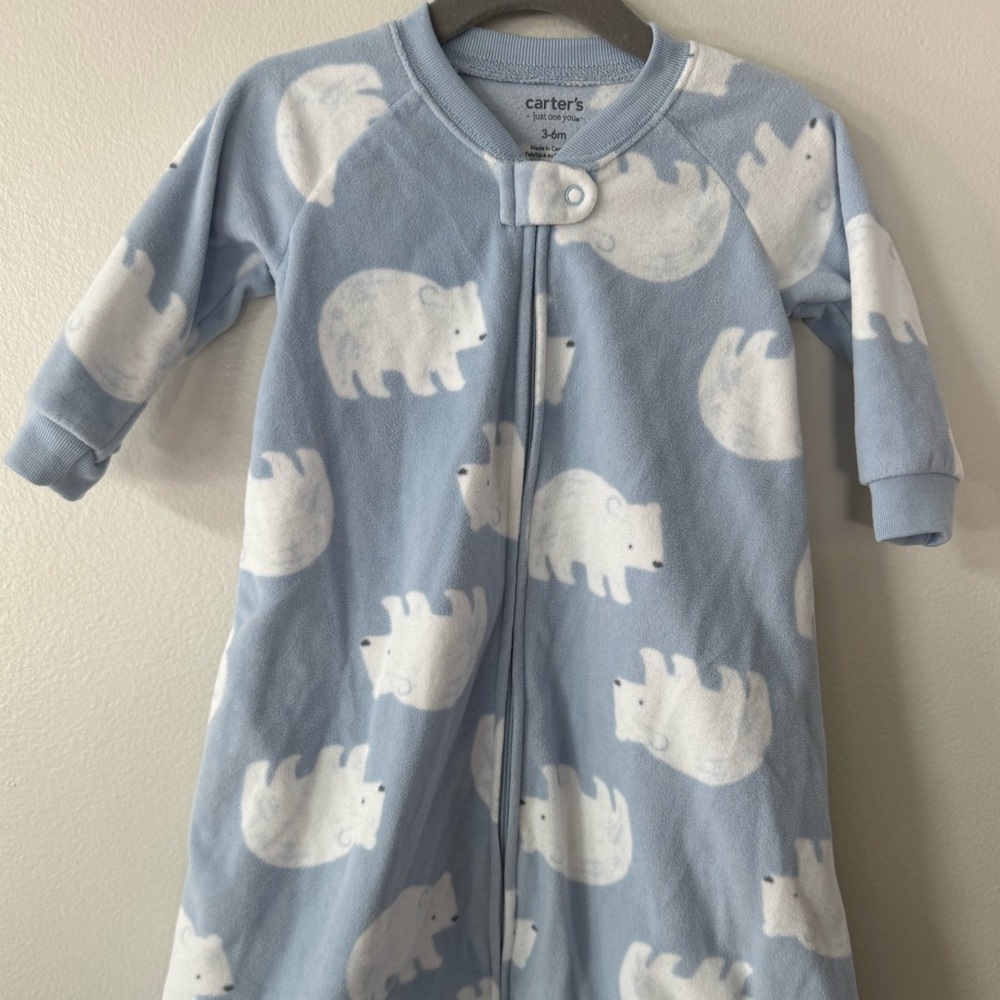 Carter's Gray Fleece Baby Sleep Bag
